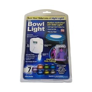 Bowl Light Motion Activated LED Toilet Light 7 Color Changing Night Light New